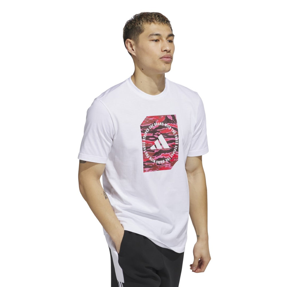 Adidas Men's Camo Graphic Badge of Sport T-Shirt-Adidas JI6763 - Image 2
