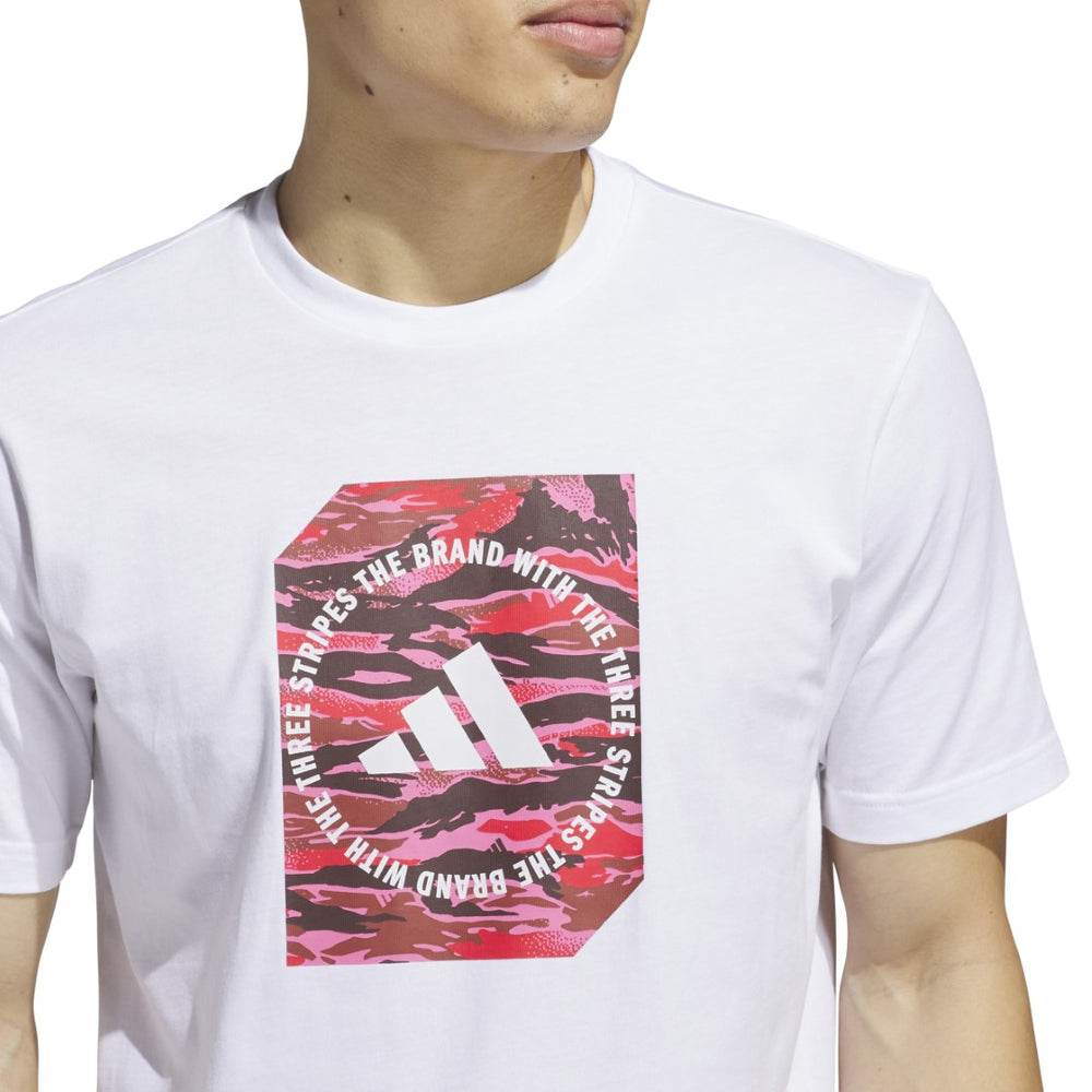 Adidas Men's Camo Graphic Badge of Sport T-Shirt-Adidas JI6763 - Image 5