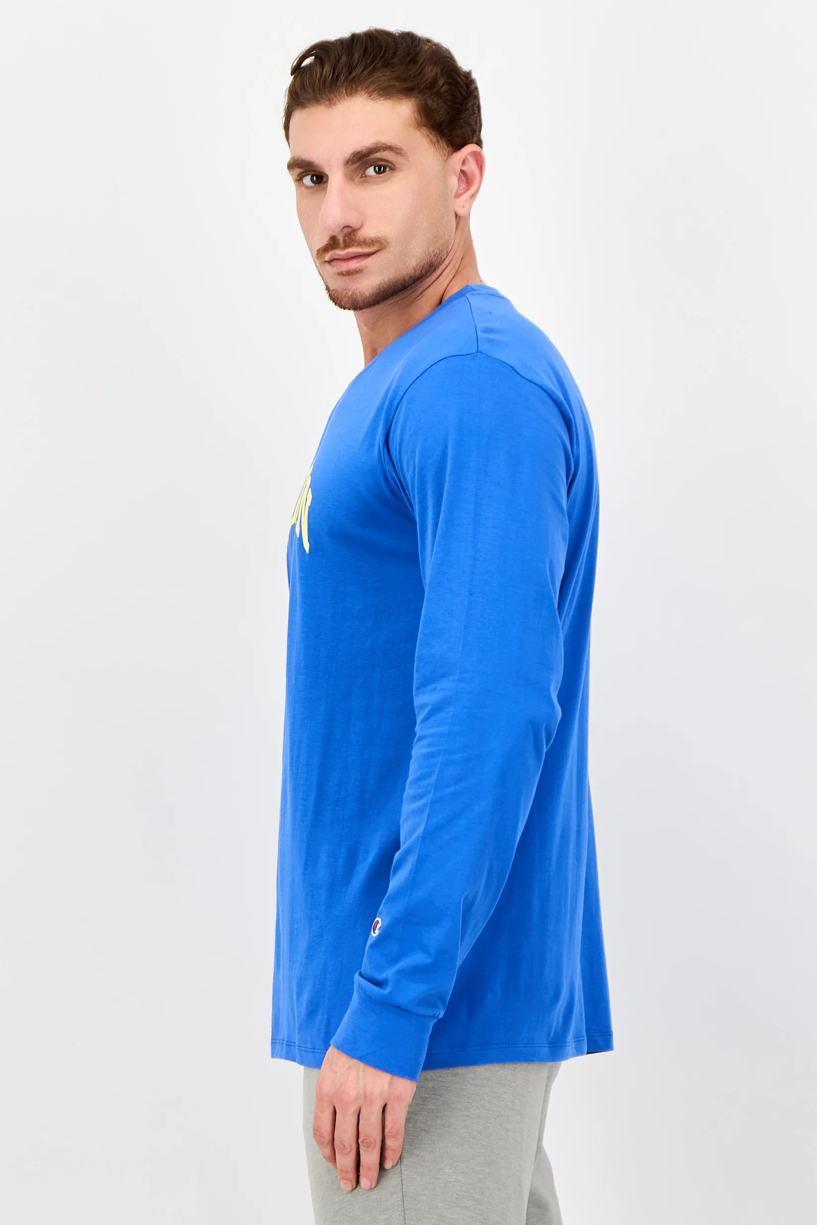 Unisex Sportswear Fit Long Sleeve Outdoor T-Shirt, Blue Champion CHP0244 - Image 5