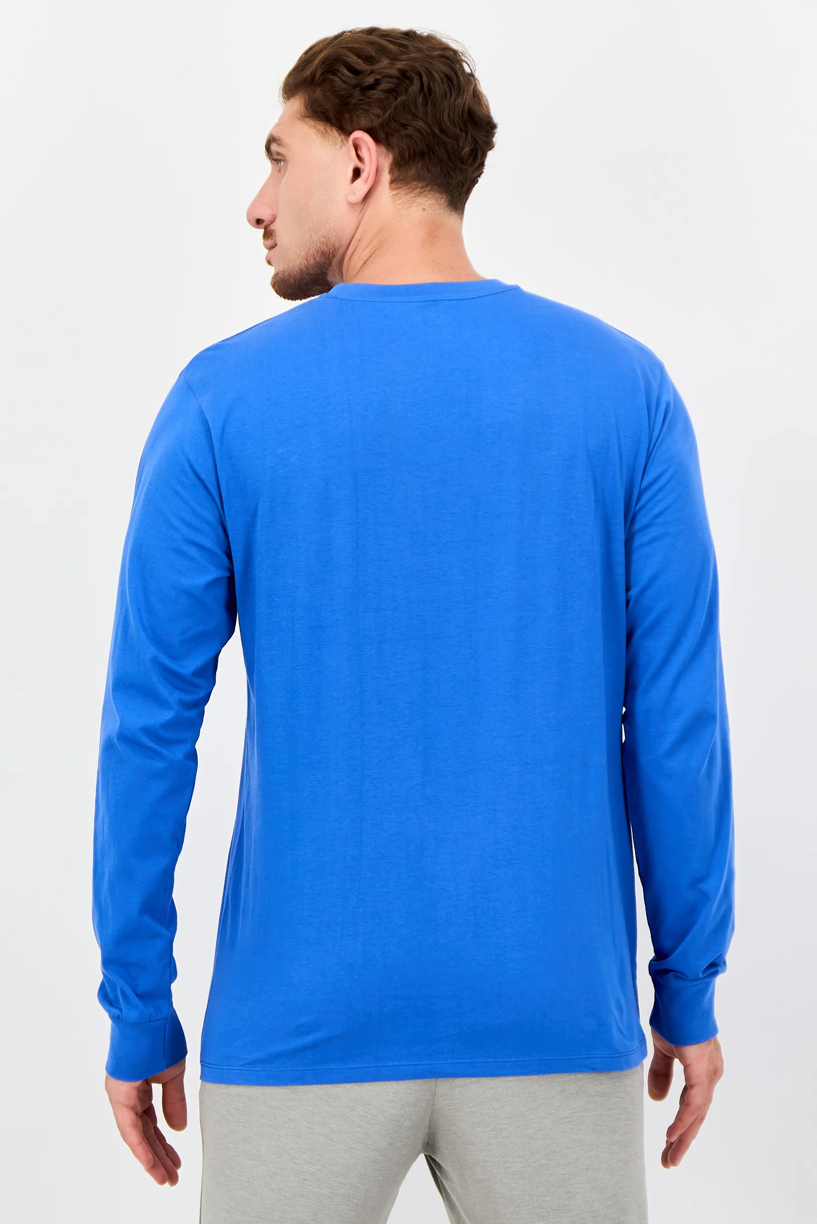Unisex Sportswear Fit Long Sleeve Outdoor T-Shirt, Blue Champion CHP0244 - Image 3