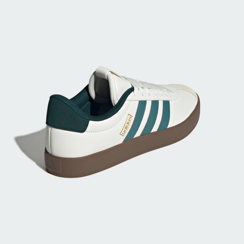 Adidas VL Court 3.0 Low Shoes - Cloud White / Collegiate Green-Adidas JR8635 - Image 5