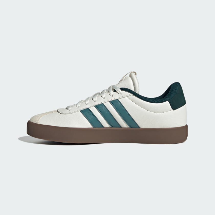 Adidas VL Court 3.0 Low Shoes - Cloud White / Collegiate Green-Adidas JR8635 - Image 2