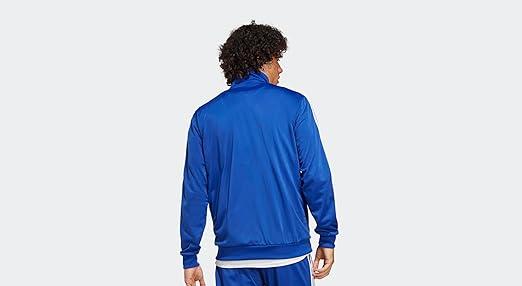ADIDAS Basic 3-Stripes Blue Tricot Track Suit - Adidas IC6761 Jacket - Image 4