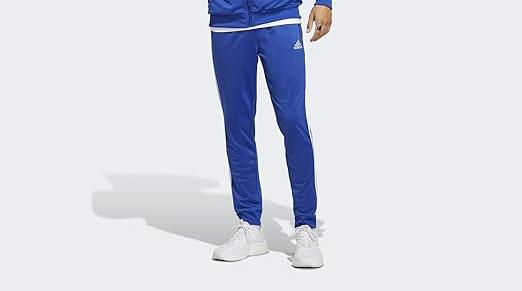 ADIDAS Basic 3-Stripes BLUE Tricot Pants - Adidas IC6761 PANTS - Image 2