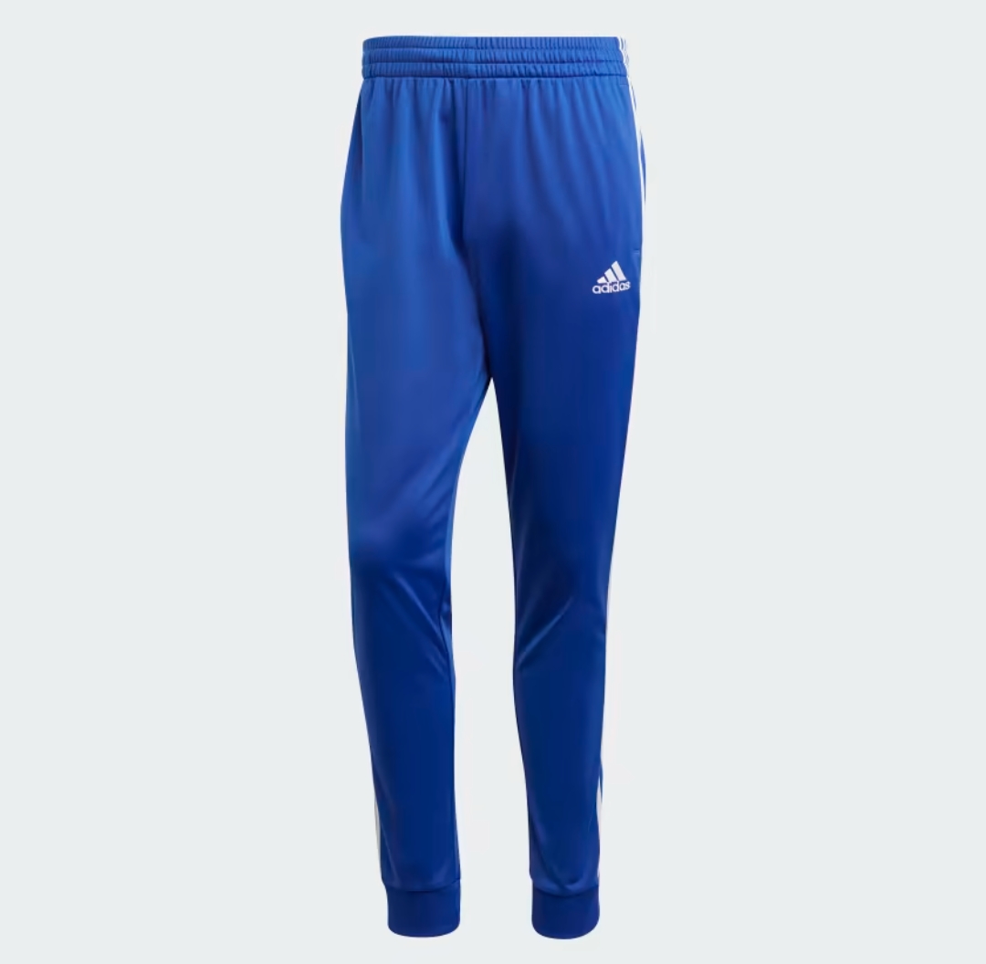 ADIDAS Basic 3-Stripes BLUE Tricot Pants - Adidas IC6761 PANTS