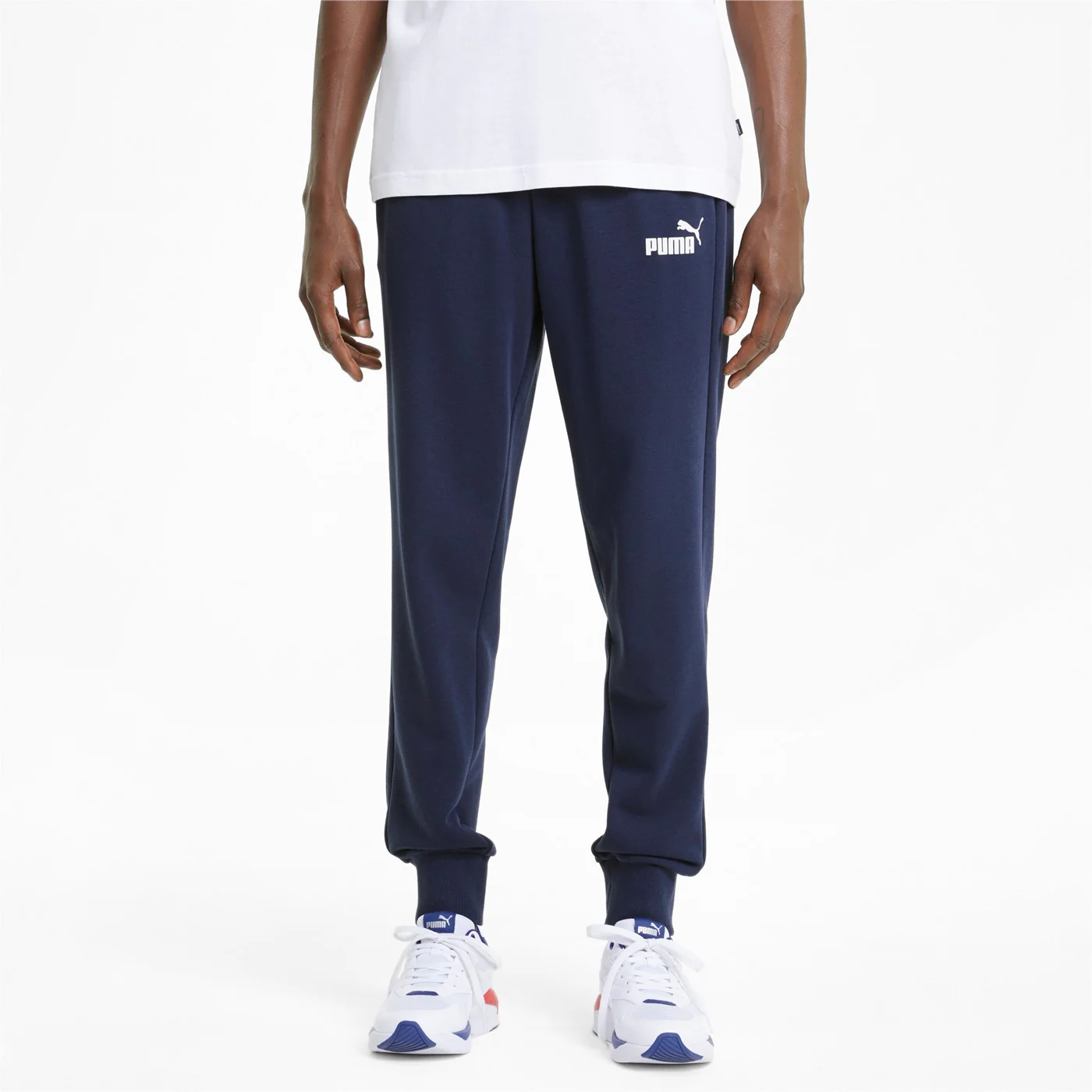 PUMA Men's Ess Logo Pants Tr Cl NAVY Trousers - Puma 586716-06