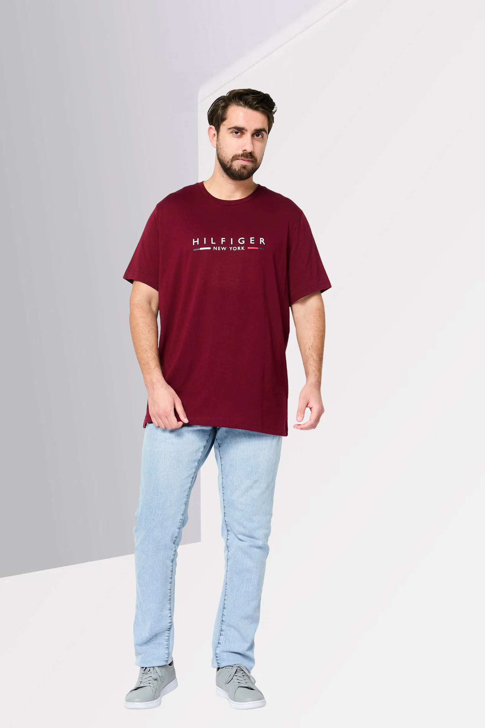 Men Crew Neck Graphic Print Short Sleeve T-Shirt - TOMMY HILFIGER 09T4535 - Image 8