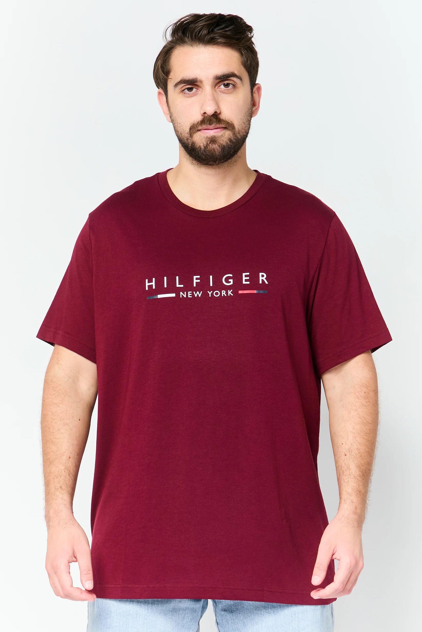 Men Crew Neck Graphic Print Short Sleeve T-Shirt - TOMMY HILFIGER 09T4535 - Image 9