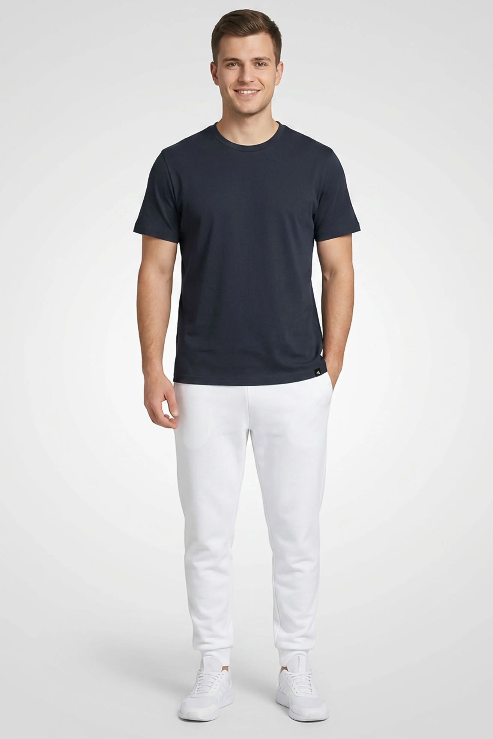 ADIDAS Men Sportswear Fit Short Sleeve Outdoor T-Shirt, Charcoal Grey - Adidas KC8880 - Image 4