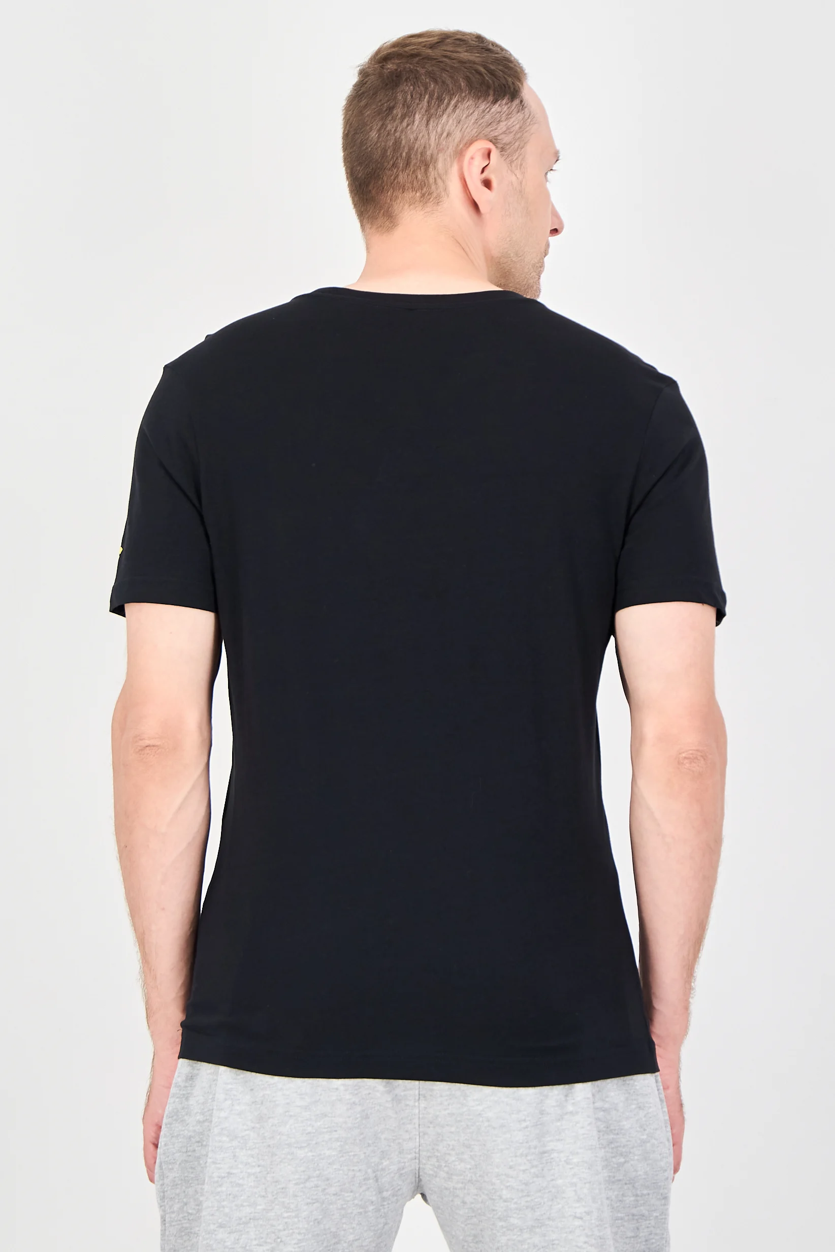 Men Sportswear Fit Short Sleeve Outdoor T-Shirt, Black - NIKE 1108MBLK-PPI - Image 3