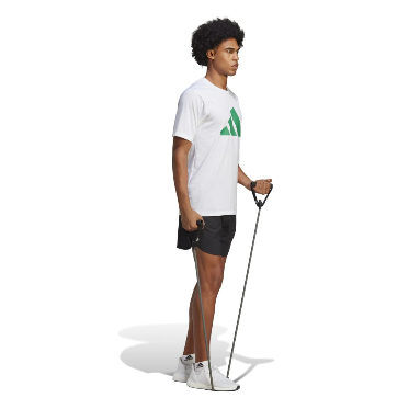 Adidas Men's Train Essentials Feelready Training Tee – White/Green-Adidas IC1219 - Image 4