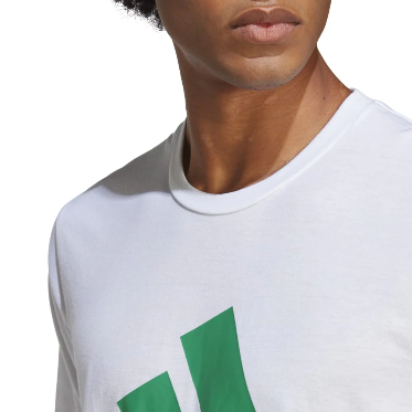 Adidas Men's Train Essentials Feelready Training Tee – White/Green-Adidas IC1219 - Image 3