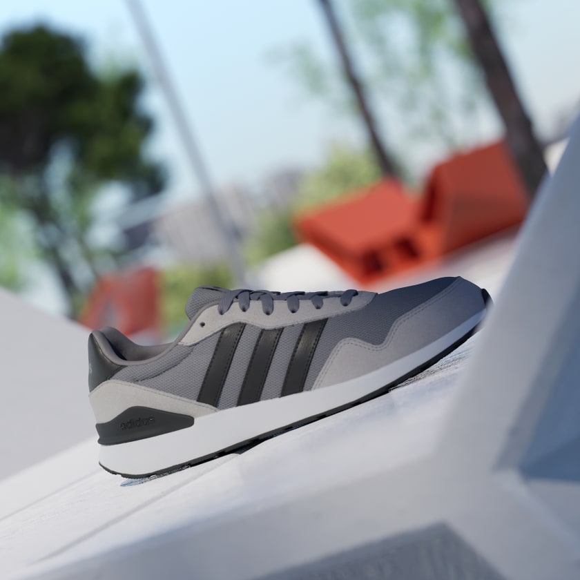 Adidas Run 60s 4.0 Shoes – Grey / Core Black-Adidas JR6624 - Image 2