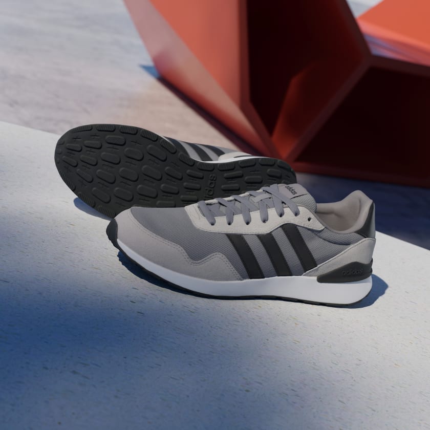 Adidas Run 60s 4.0 Shoes – Grey / Core Black-Adidas JR6624 - Image 5
