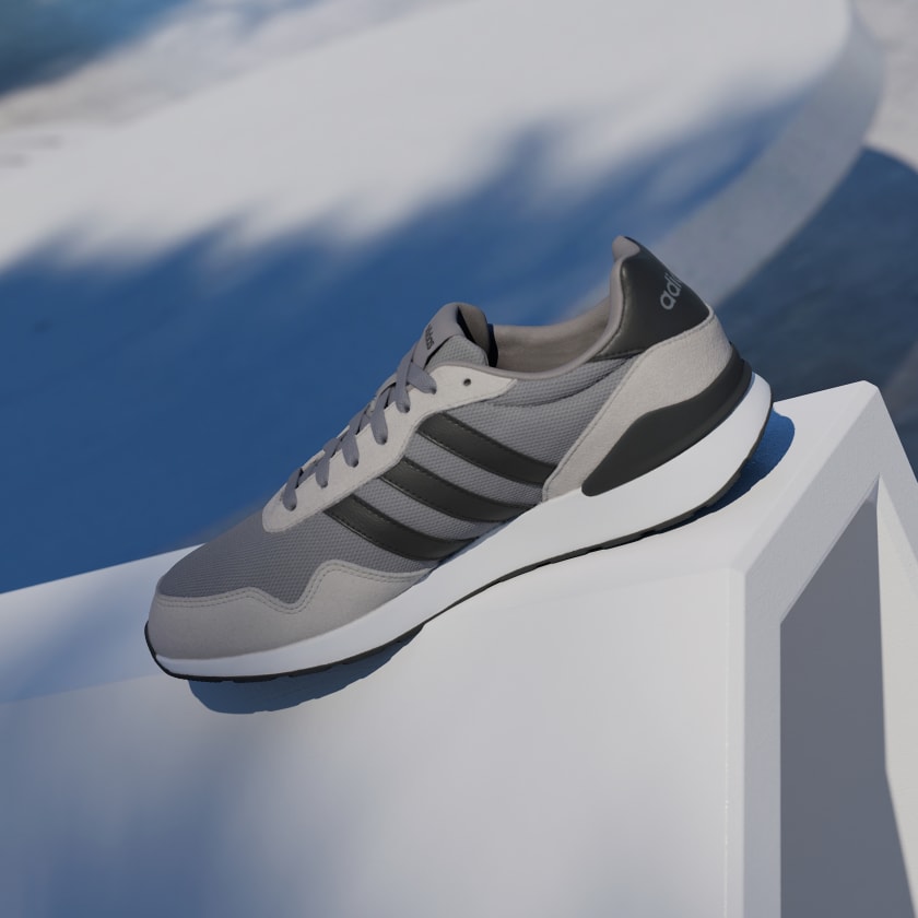Adidas Run 60s 4.0 Shoes – Grey / Core Black-Adidas JR6624 - Image 6