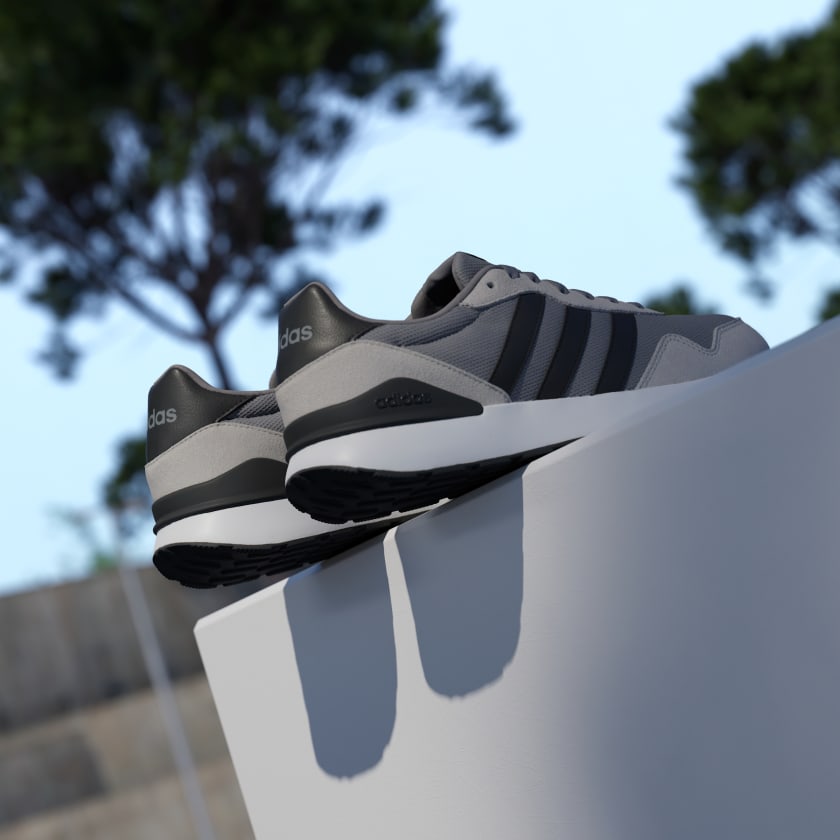 Adidas Run 60s 4.0 Shoes – Grey / Core Black-Adidas JR6624 - Image 9