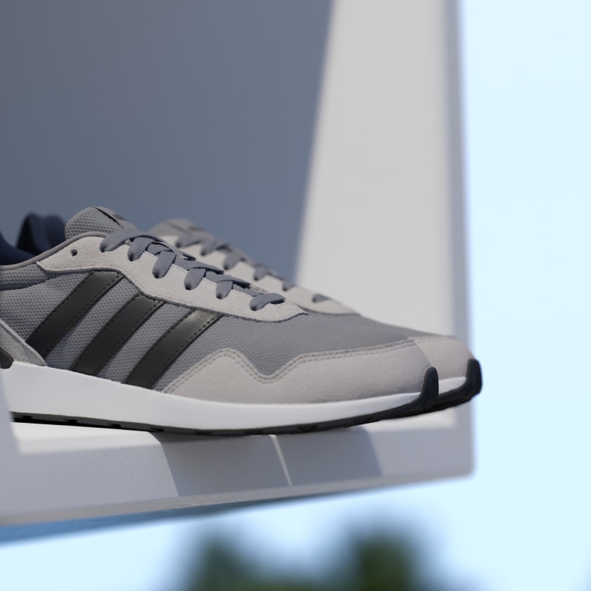 Adidas Run 60s 4.0 Shoes – Grey / Core Black-Adidas JR6624 - Image 7