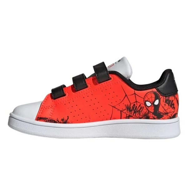 Adidas Kids' x Marvel Spider-Man Advantage Hook-and-Loop Sneakers-Adidas GZ0651 - Image 2