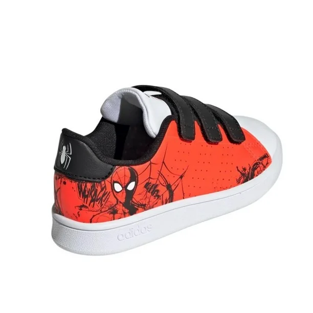 Adidas Kids' x Marvel Spider-Man Advantage Hook-and-Loop Sneakers-Adidas GZ0651 - Image 4