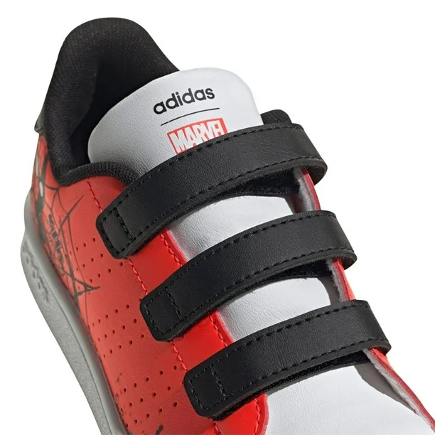 Adidas Kids' x Marvel Spider-Man Advantage Hook-and-Loop Sneakers-Adidas GZ0651 - Image 7