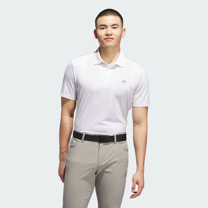 Adidas Men's Ultimate365 Mesh Radiant Print Golf Polo Shirt – Off-White-Adidas JL5283