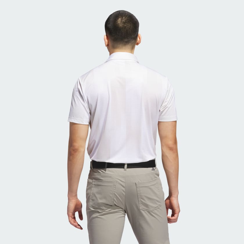 Adidas Men's Ultimate365 Mesh Radiant Print Golf Polo Shirt – Off-White-Adidas JL5283 - Image 3
