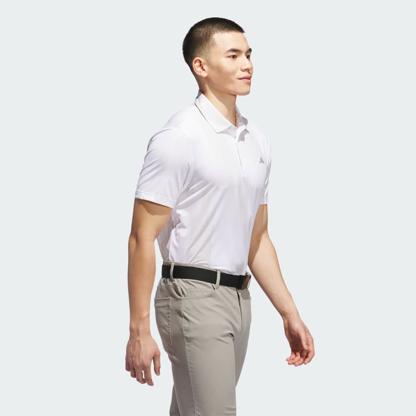 Adidas Men's Ultimate365 Mesh Radiant Print Golf Polo Shirt – Off-White-Adidas JL5283 - Image 2