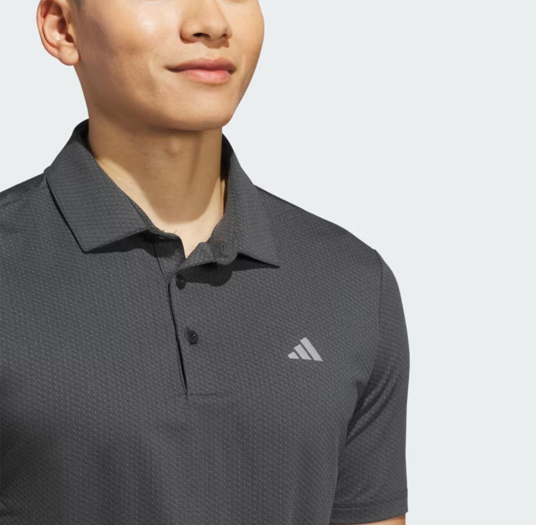 ADIDAS PERFORMANCE TEXTUREDGREY POLO SHIRT - Adidas KC1118 - Image 5
