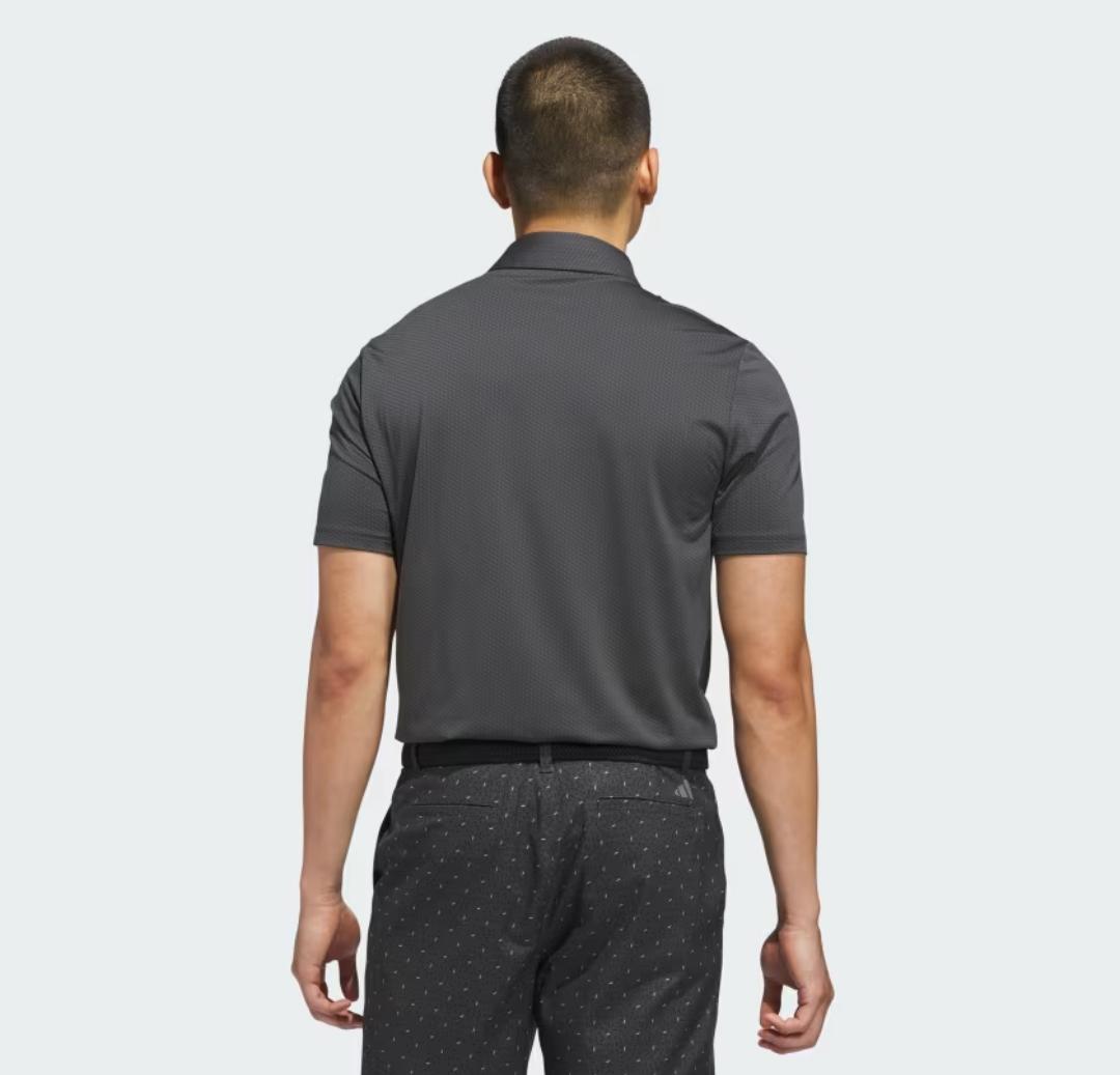 ADIDAS PERFORMANCE TEXTUREDGREY POLO SHIRT - Adidas KC1118 - Image 4