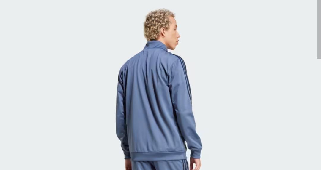 ADIDAS Basic 3-Stripes PETROLUM Tricot Track Suit JACKET - Adidas IY6652 Jackets - Image 4