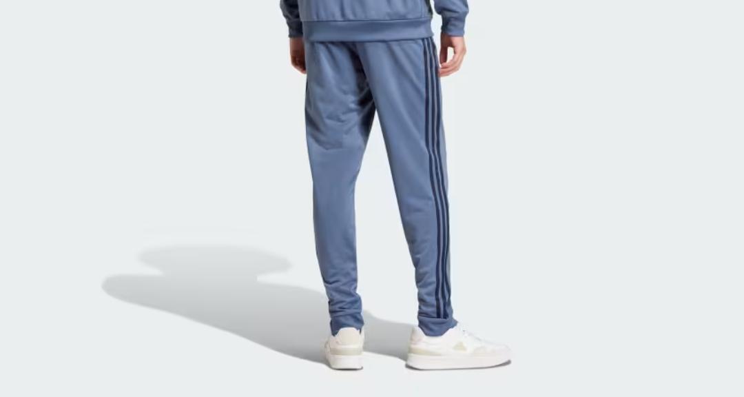 ADIDAS Basic 3-Stripes PETROLUM Tricot Track Suit PANTS - Adidas IY6652 Pants - Image 4