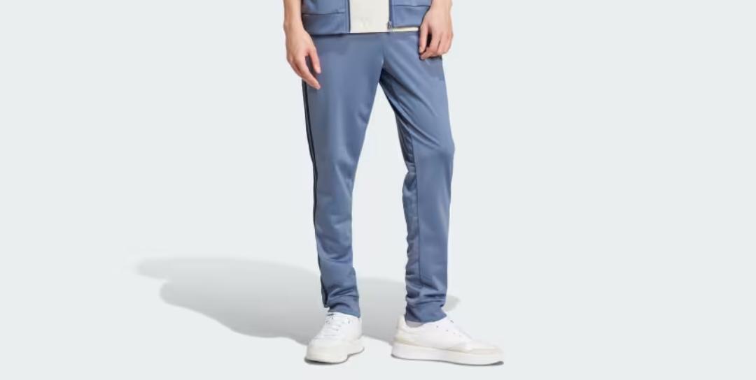 ADIDAS Basic 3-Stripes PETROLUM Tricot Track Suit PANTS - Adidas IY6652 Pants - Image 3