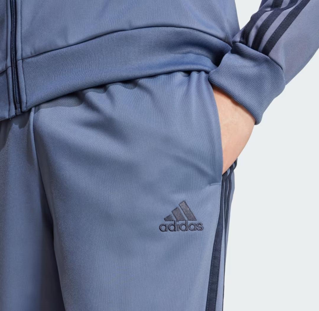 ADIDAS Basic 3-Stripes PETROLUM Tricot Track Suit PANTS - Adidas IY6652 Pants - Image 2
