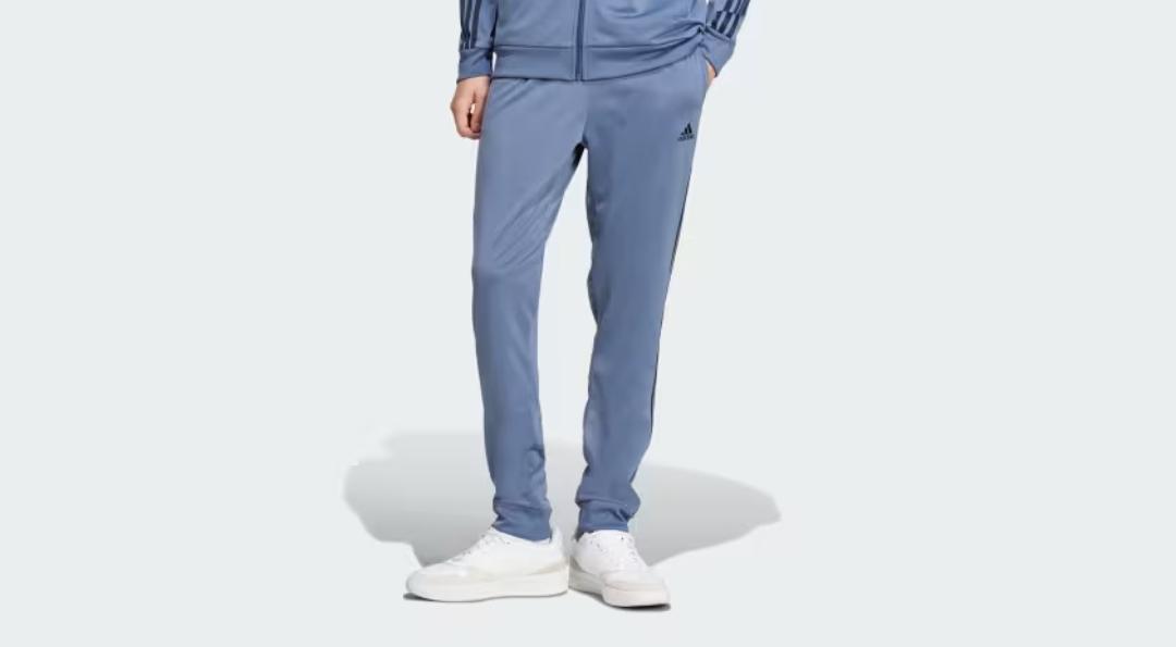 ADIDAS Basic 3-Stripes PETROLUM Tricot Track Suit PANTS - Adidas IY6652 Pants - Image 5