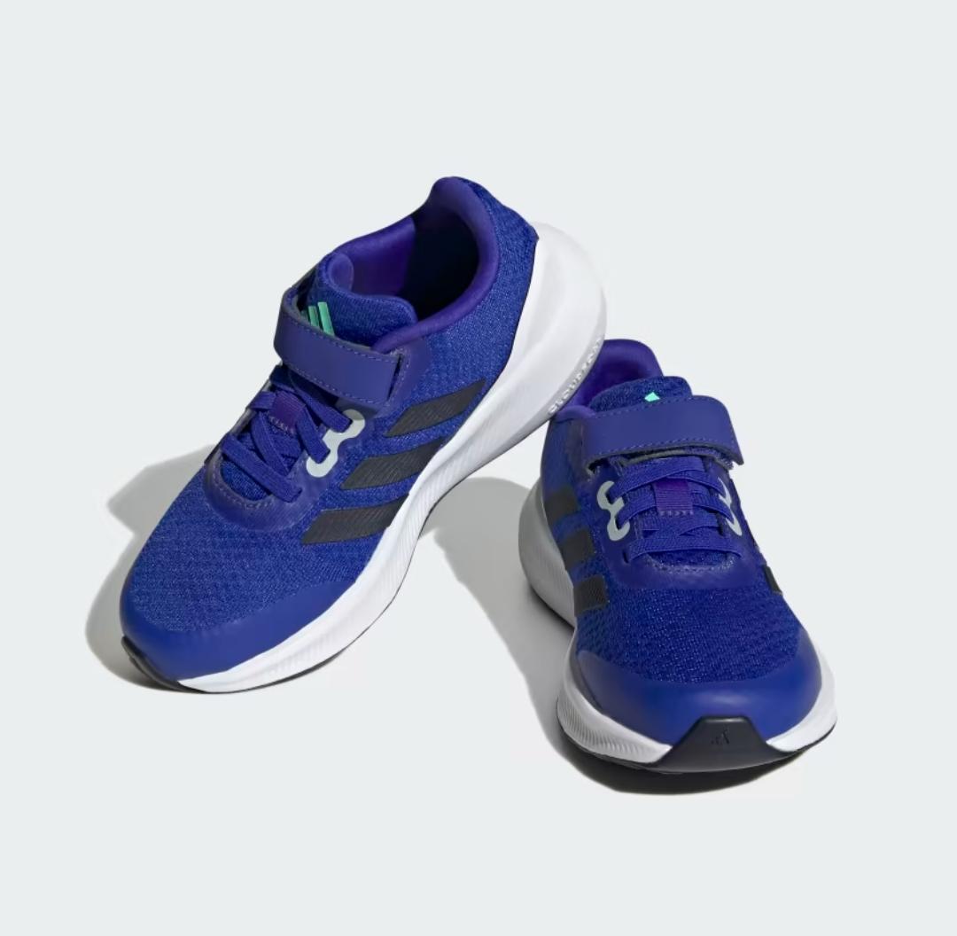 ADIDAS RunFalcon 3.0 BLUE Elastic Lace Top Strap Shoes -Adidas HP5871 - Image 5