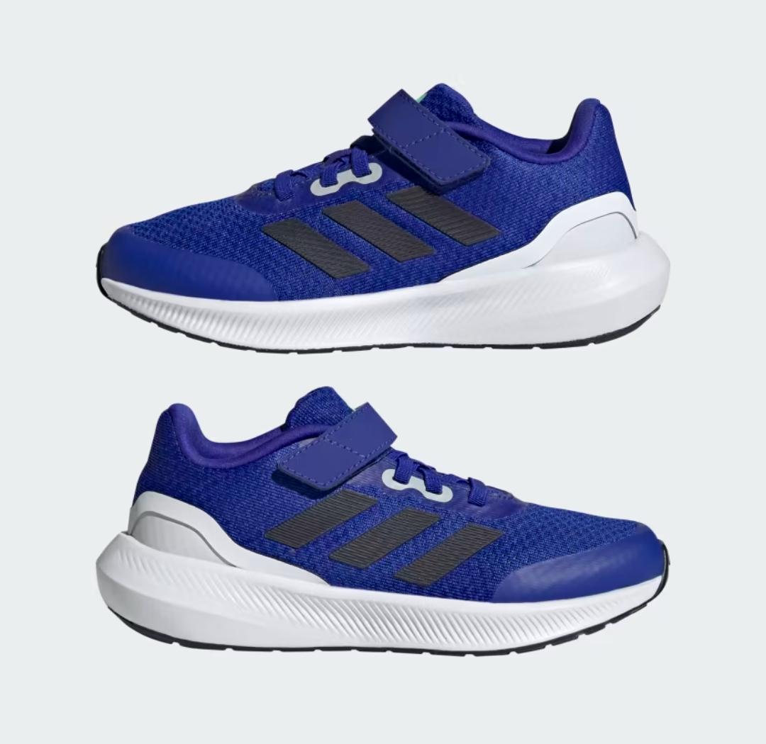 ADIDAS RunFalcon 3.0 BLUE Elastic Lace Top Strap Shoes -Adidas HP5871 - Image 2