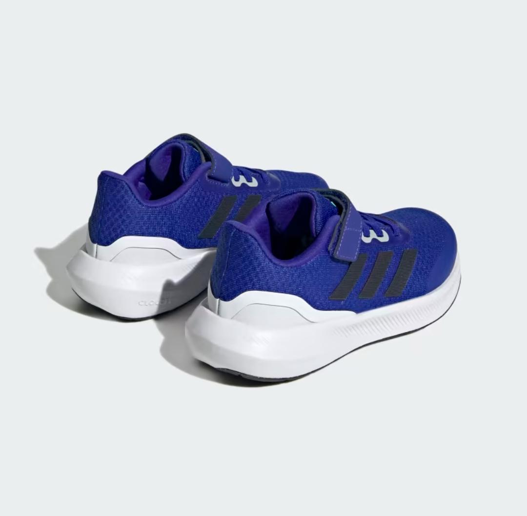ADIDAS RunFalcon 3.0 BLUE Elastic Lace Top Strap Shoes -Adidas HP5871 - Image 4