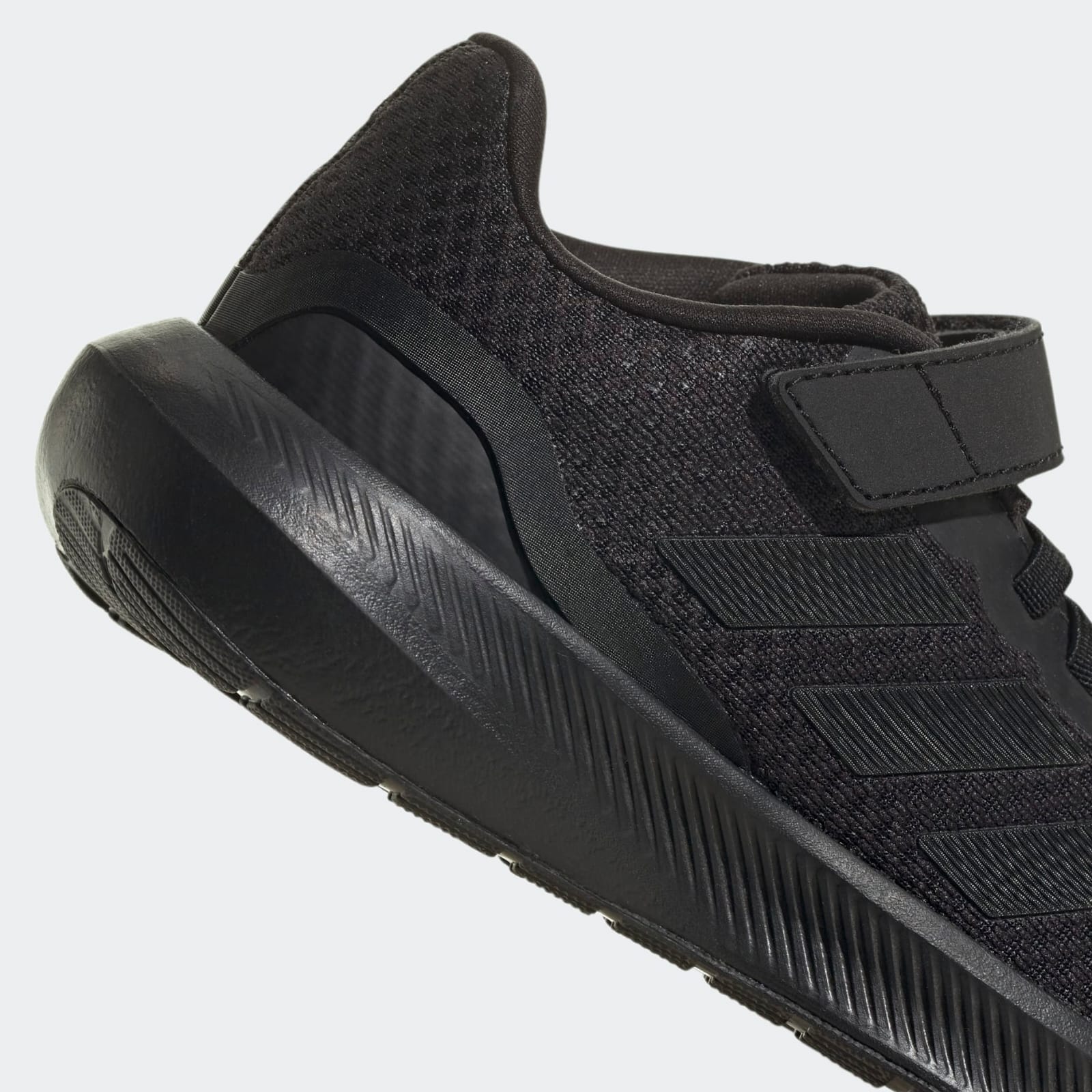 ADIDAS RunFalcon 3.0 BLACK Elastic Lace Top Strap Shoes - Adidas HP5869 - Image 8