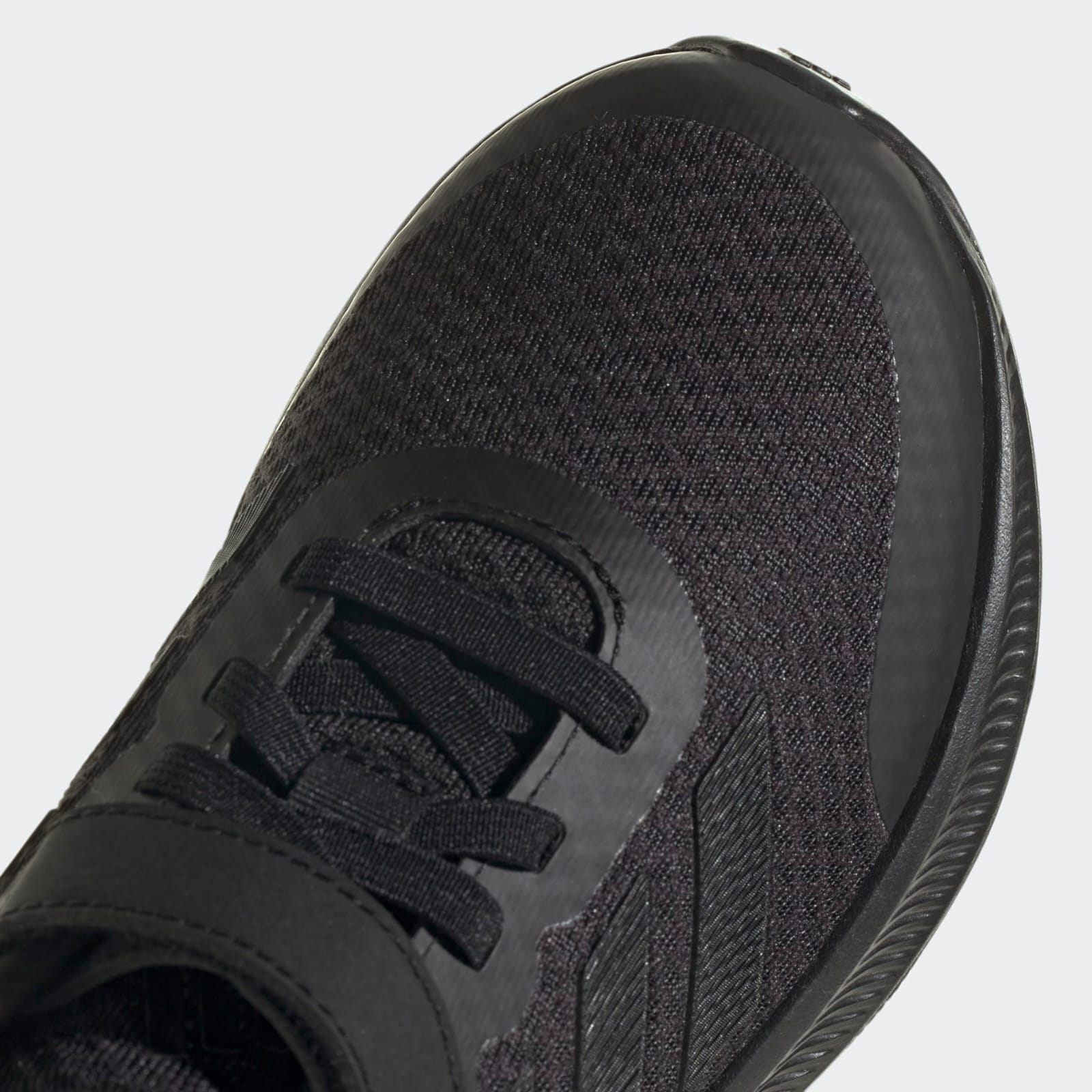 ADIDAS RunFalcon 3.0 BLACK Elastic Lace Top Strap Shoes - Adidas HP5869 - Image 9