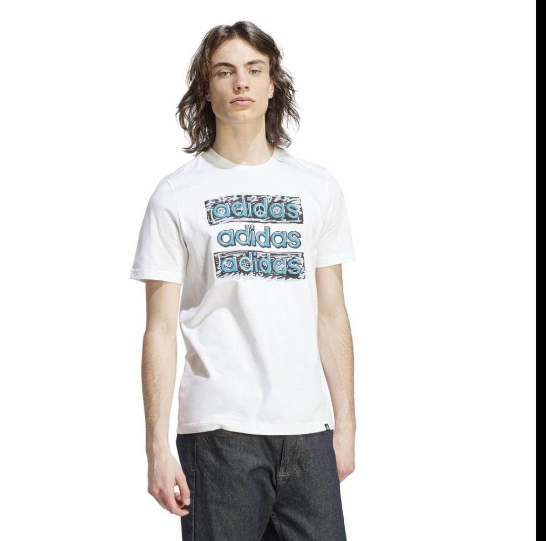 ADIDAS W T-SHIRT DOODLE - Adidas HY1338 - Image 3