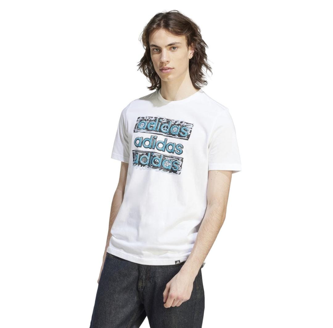 ADIDAS W T-SHIRT DOODLE - Adidas HY1338