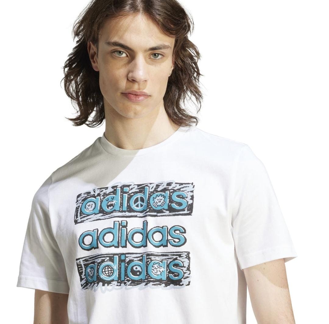 ADIDAS W T-SHIRT DOODLE - Adidas HY1338 - Image 4