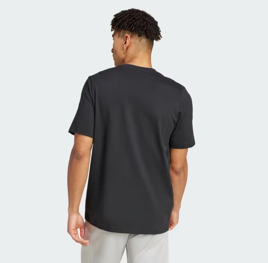 ADIDAS Doodle BLACK Graphic Tee T-SHIRT - Adidas IY8072 - Image 2
