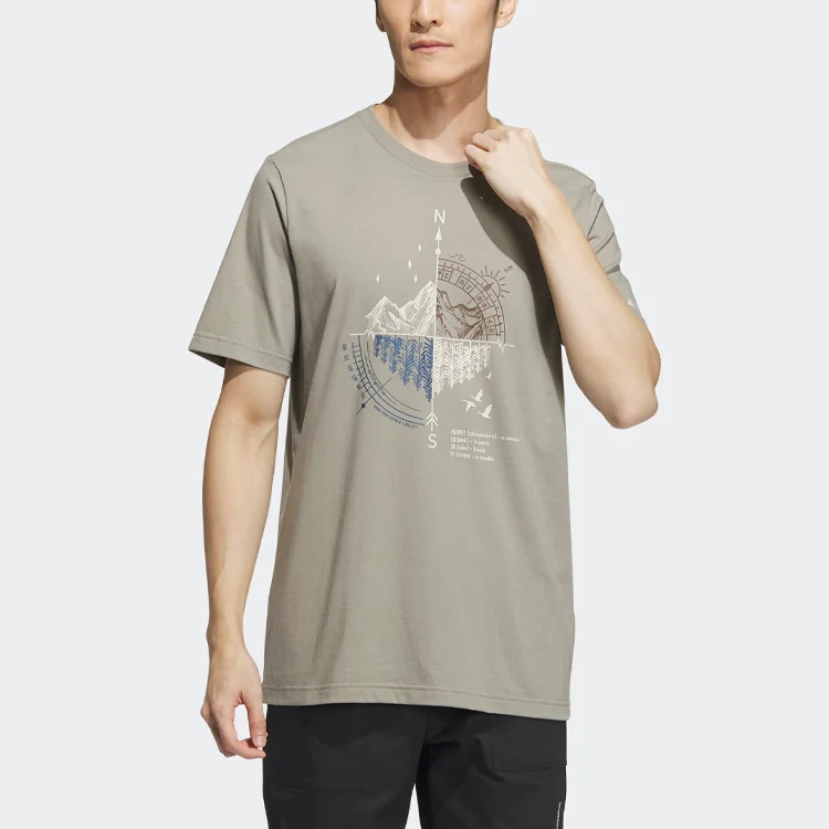 ADIDAS Short Sleeve Mountain Graphic Tee - Adidas IT8847