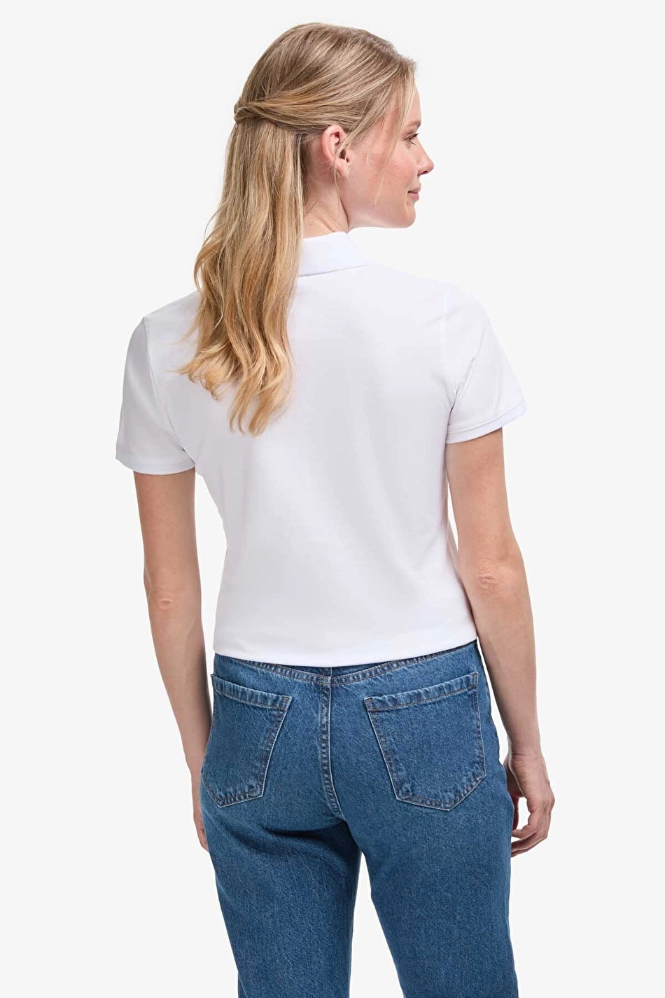 US Polo Assn. Slim Fit Women's T-Shirt 8807 VR013 White - US POLO ASSN VR013 - Image 5