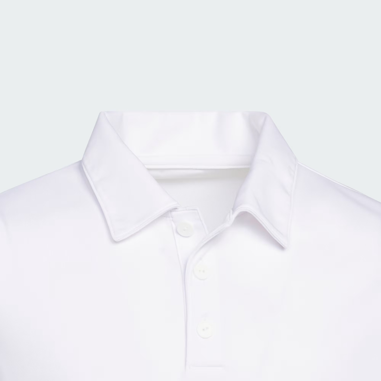 ADIDAS WHITE Kids Performance Polo Shirt - Adidas KF2632 - Image 4