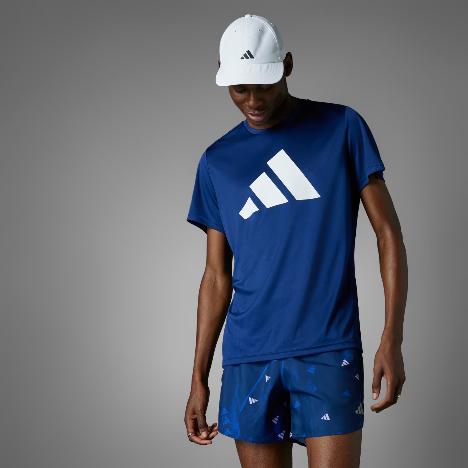 ADIDAS BLUE Run It Tee - Adidas IN0076 - Image 7