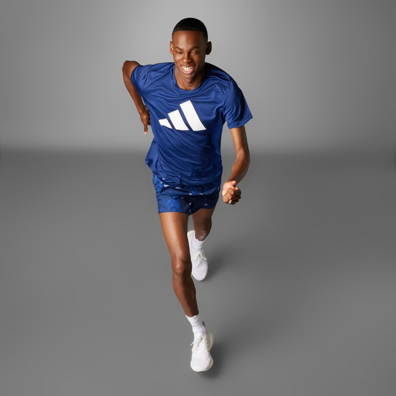 ADIDAS BLUE Run It Tee - Adidas IN0076 - Image 6
