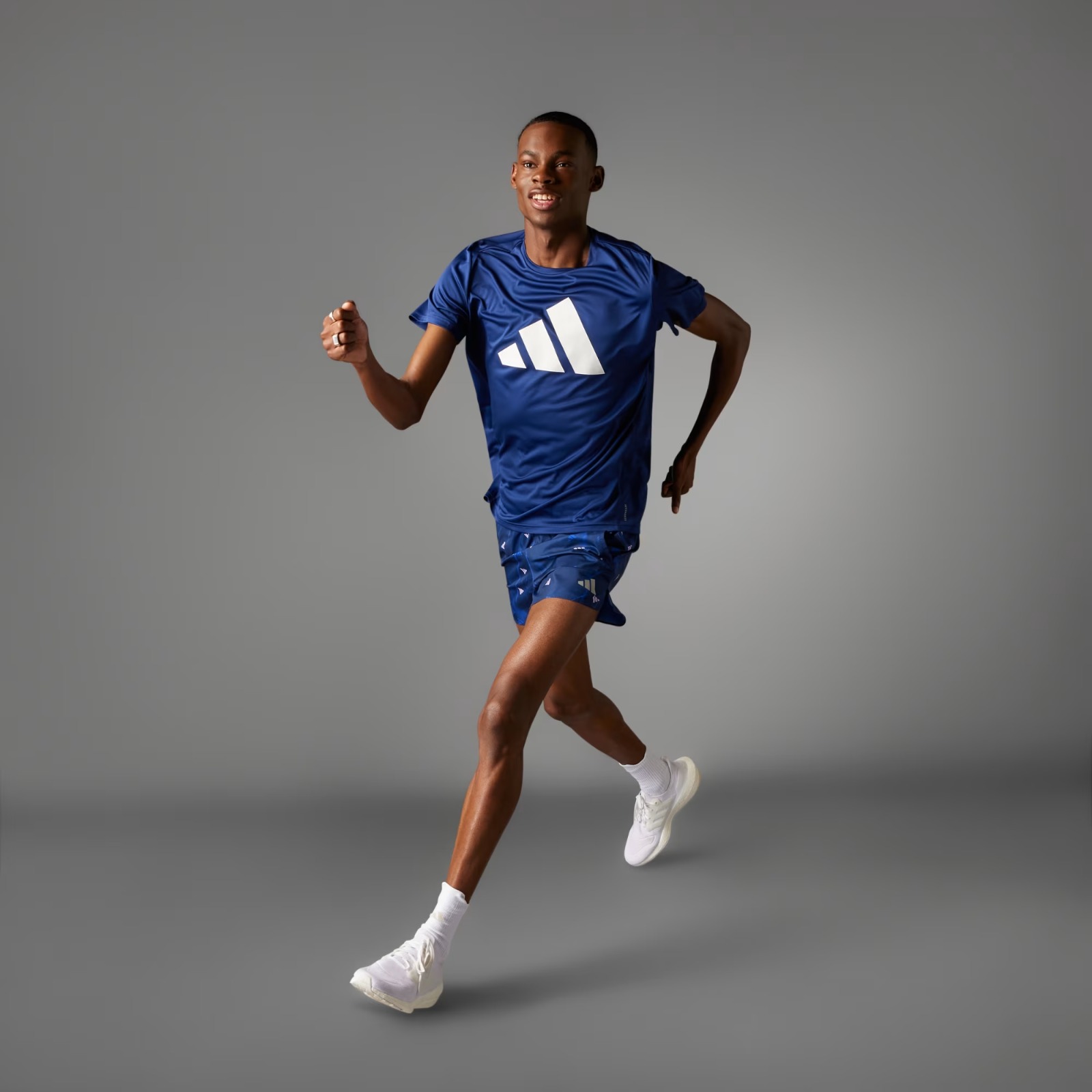 ADIDAS BLUE Run It Tee - Adidas IN0076 - Image 10