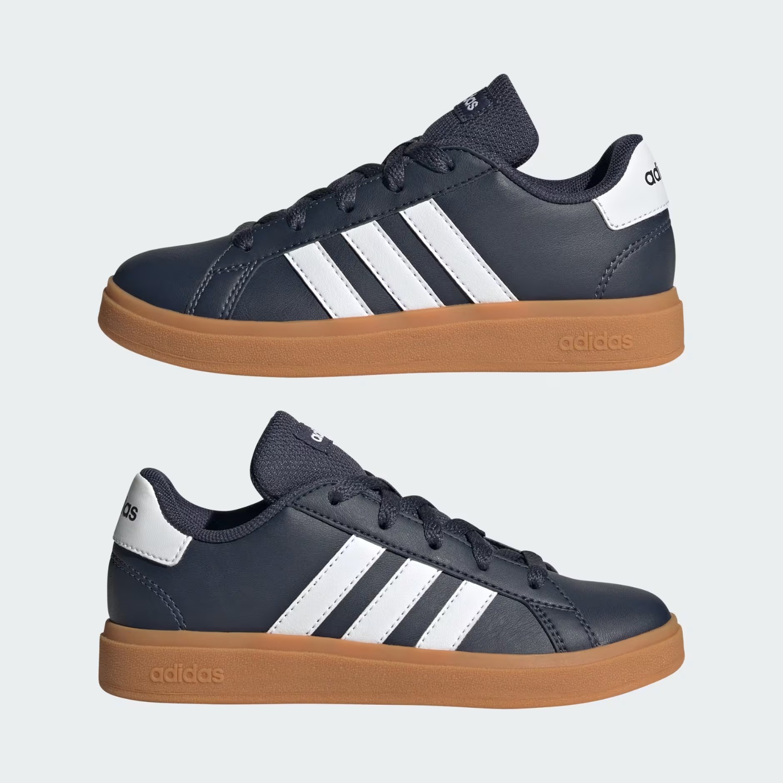 ADIDAS Grand Court Lifestyle Tennis Lace-Up Shoes - Adidas JI0970 - Image 7